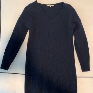 Madewell relaxed V-neck sweater dress Blue XXS
